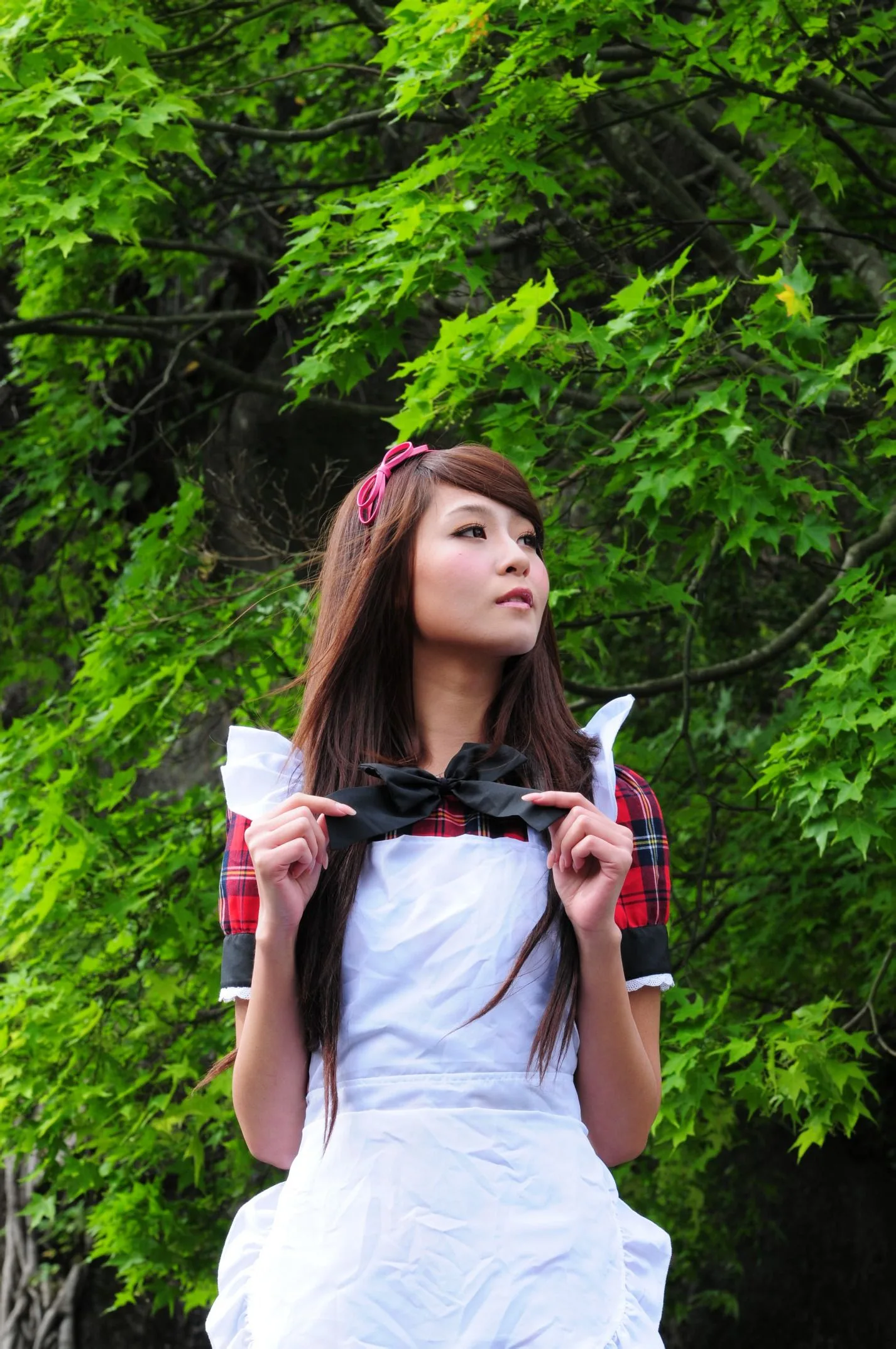 [Buổi chụp ảnh ngoài trời của Beautyleg] Winnie Xiaoxue - Bộ ảnh ngoài trời ngọt ngào và dễ thương trong trang phục hầu gái. - 18