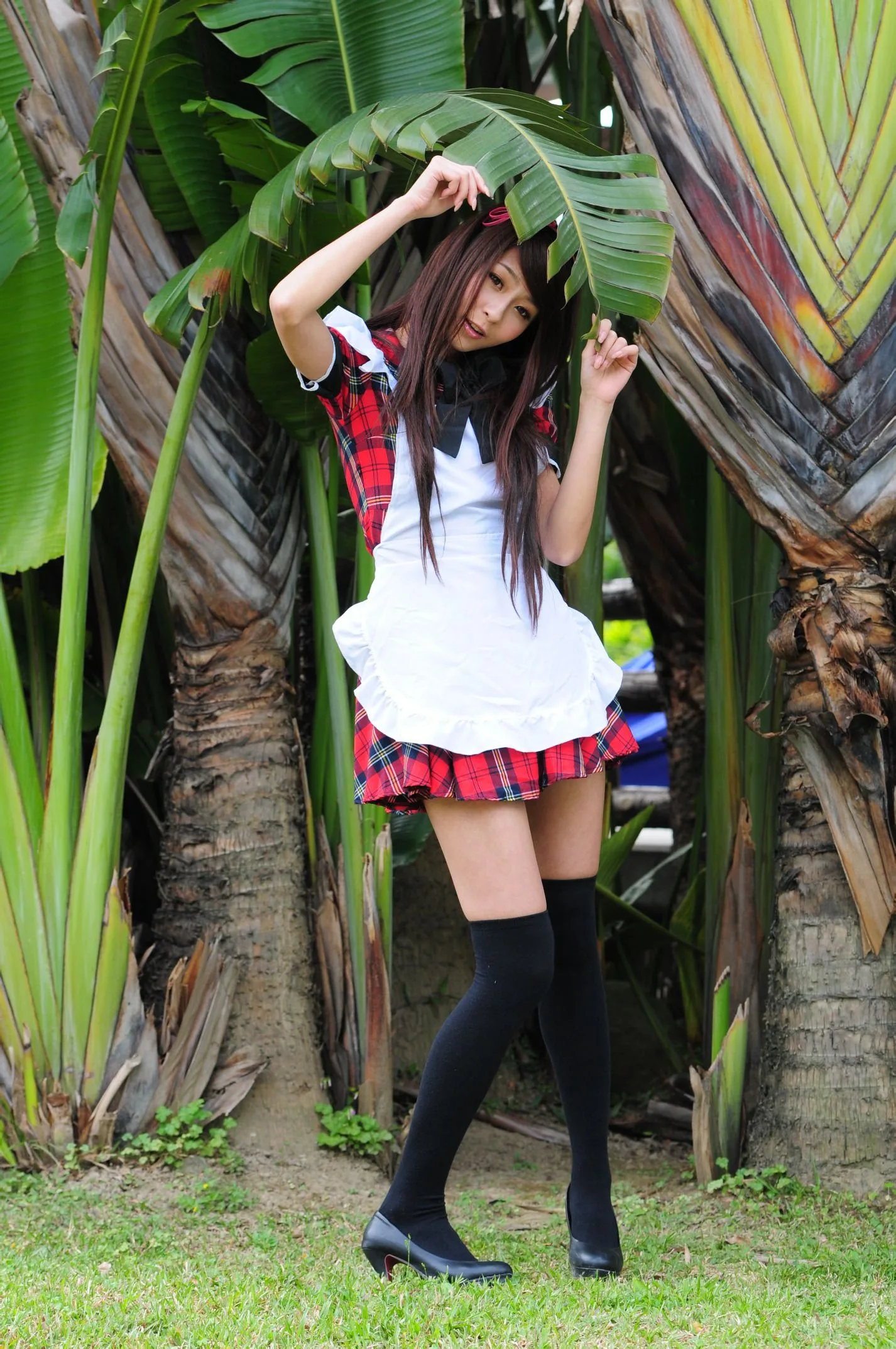 [Buổi chụp ảnh ngoài trời của Beautyleg] Winnie Xiaoxue - Bộ ảnh ngoài trời ngọt ngào và dễ thương trong trang phục hầu gái. - 41
