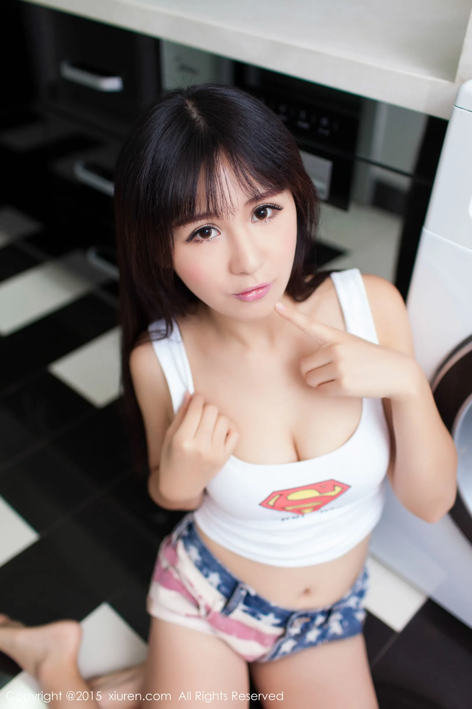 [Xiuren.com] Số 405 Tang Yuchen TYC - Bộ ảnh thời trang nữ sinh mặc đồng phục thủy thủ + quần short gợi cảm - 63