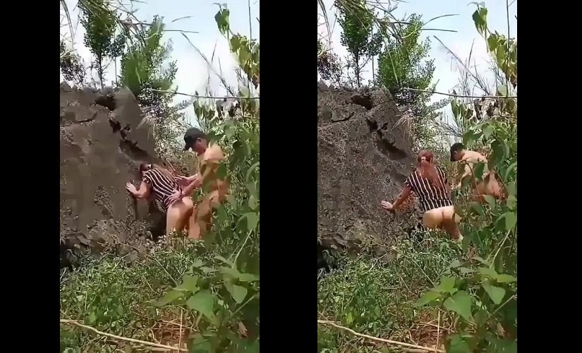 Clip: Đang đi chơi em nứng tình gạ vào bụi cây làm nháy - Clip Hot Việt